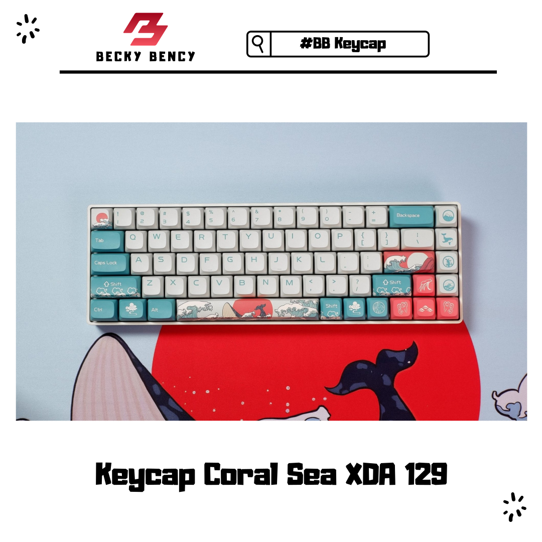 Keycap Coral Sea XDA 129 phím